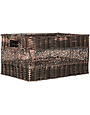 Tall Copper & Black Rectangle Basket L