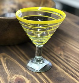Whirl Margarita/Martini (Yellow Swirl) 12oz