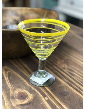 Whirl Margarita/Martini (Yellow Swirl) 12oz