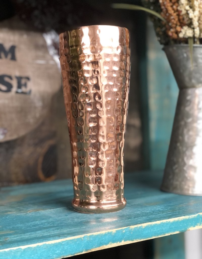 Double Wall Stainless Steel Hammered Pilsner, 17 oz (Copper)