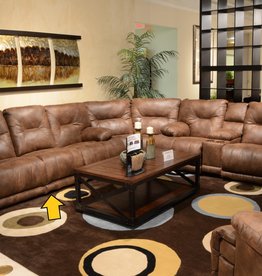 Voyager Lay flat Reclining Sofa (Fold Down Console) - Elk