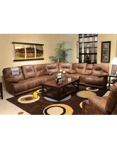 Voyager Lay flat Reclining Sofa (Fold Down Console) - Elk DISCO 11/25