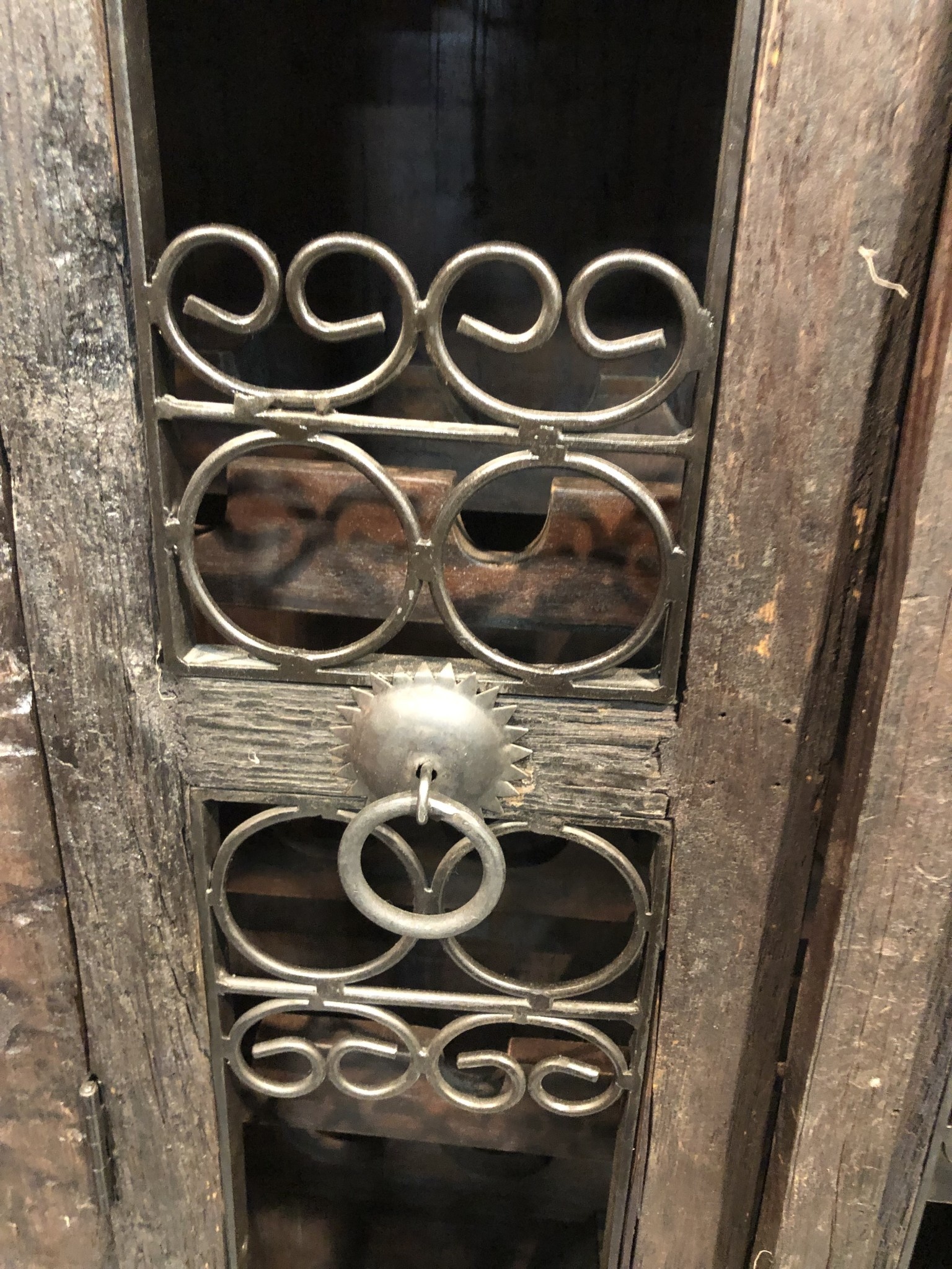 Mexico's Reclaimed Railroad Wine Cabinet