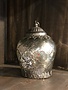 Vintage Mercury Glass Led Lantern