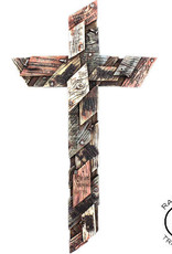 Multi-Wood Inspirational Cross