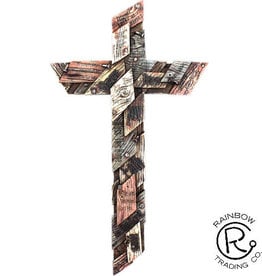 Multi-Wood Inspirational Cross