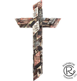 Multi-Wood Inspirational Cross