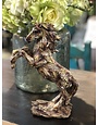 Wood Look Horse Figurine