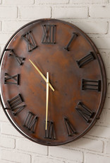 Mixed Metal Wall Clock