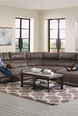 Braxton Power Reclining Sectional - Charcoal