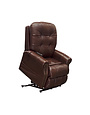 Madison Leather Lift Chair w/ Heat & Massage - Walnut