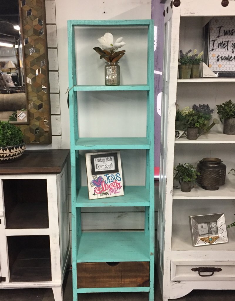 Ladder Bookcase - Aqua