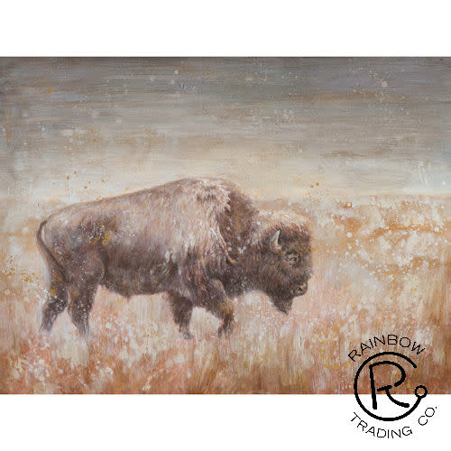 Walking Buffalo 36 x 48 Canvas