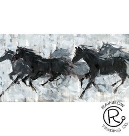 Running Horses 28 x56 Canvas