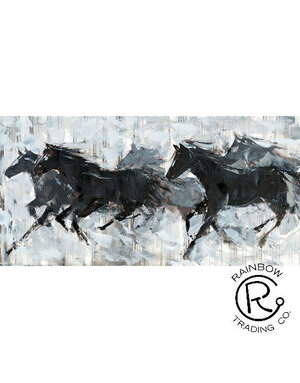 Running Horses 28 x56 Canvas