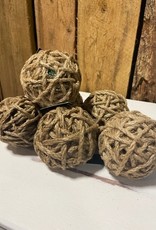 4" Twine Natural Seagrass Ball - Tan