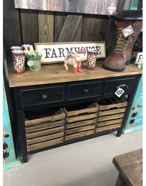 San Carlos 48" Credenza - Black
