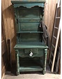 Old Door Hall Tree Desk - Turquoise