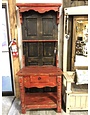 Old Door Hall Tree Desk - Red