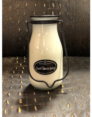 14oz Milkbottle Jar: Sweet Tobacco Leaves