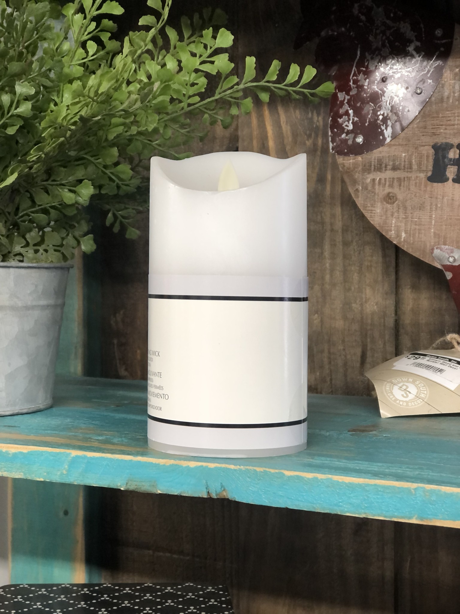 3" x 4" LED Flameless Candle - Cream