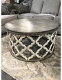 Brocade Coffee Table - Nero White/Granite