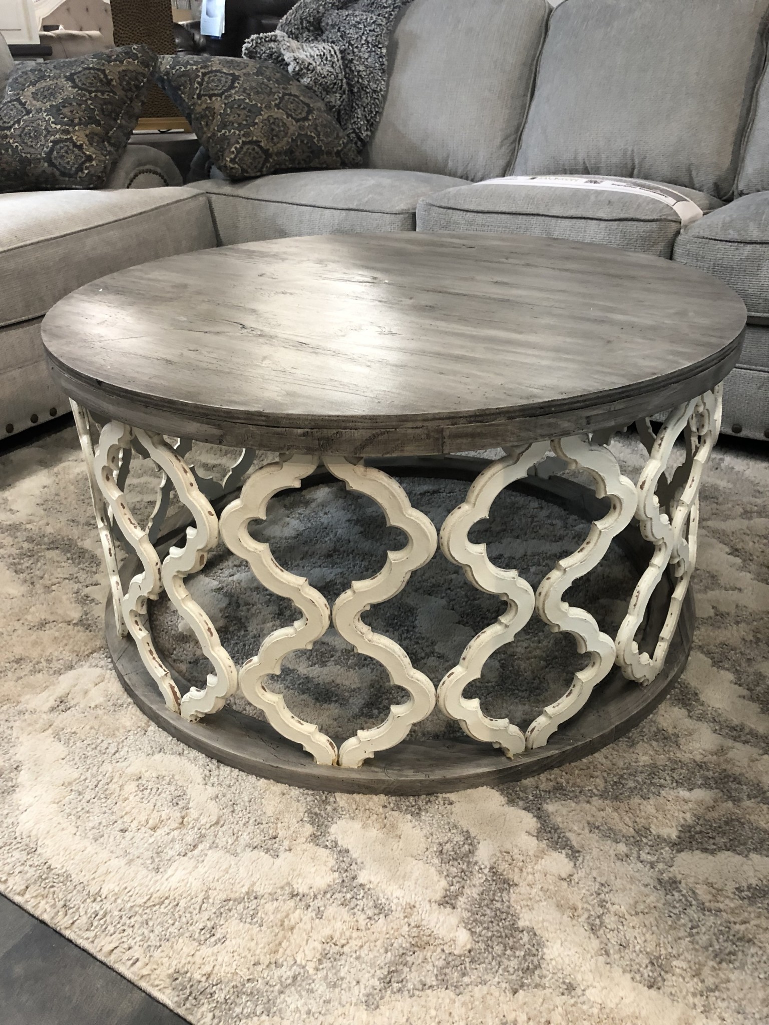 Brocade Coffee Table - Nero White/Granite