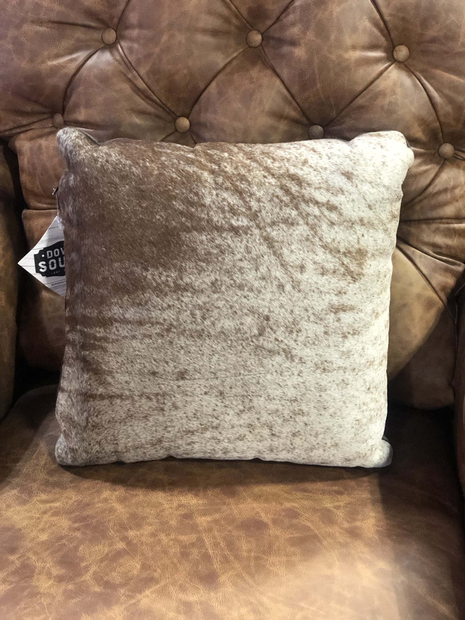 United Leather Pillow
