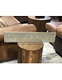 Welcome metal and wood sign