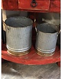 Evergreen Enterprises Galvanized Bucket Set of 2 (gold handled)