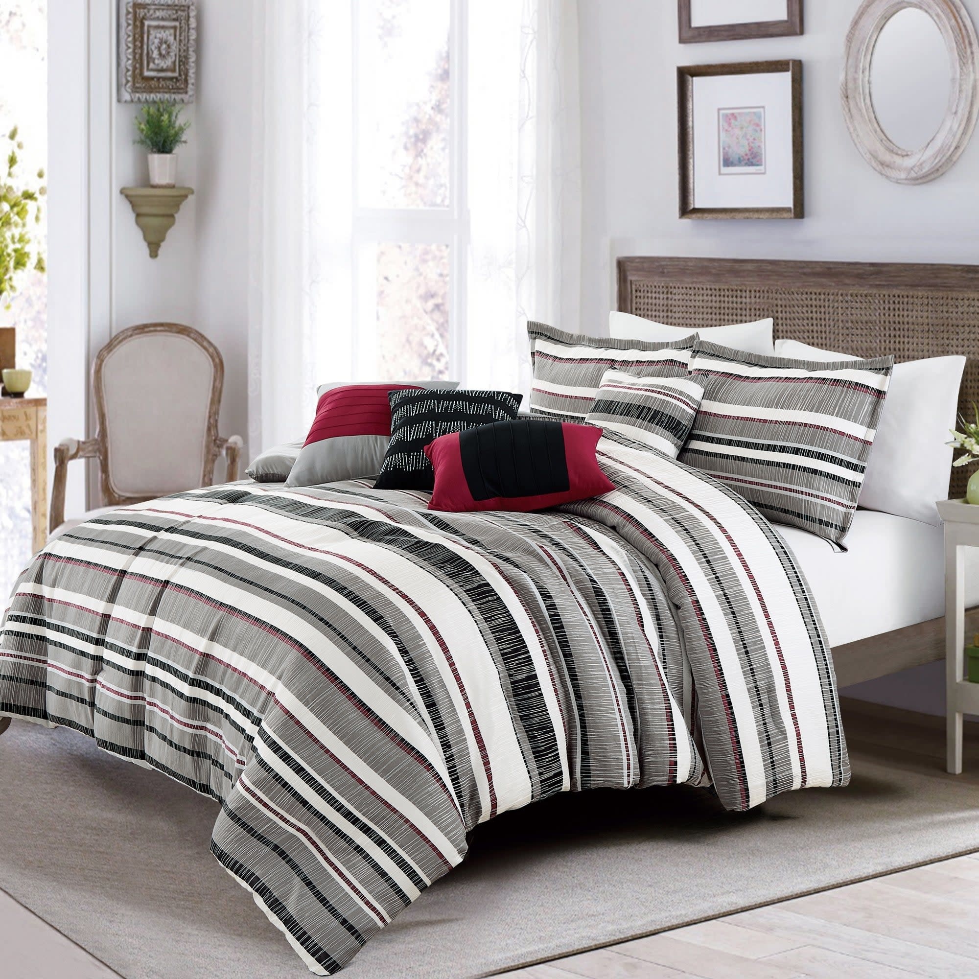 Catava Luxury 7 piece comforter set -Cal King