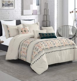 Lucjia & piece Comforter set Cal-King