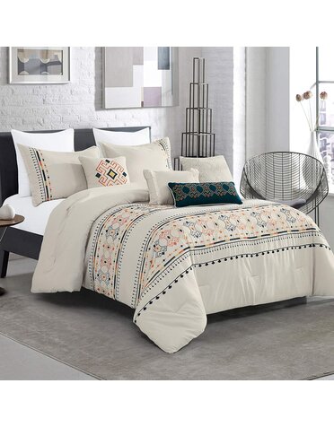 Lucjia & piece Comforter set Cal-King