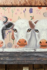 THREE COWS CANVAS  28"H X 40"W