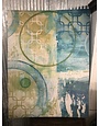 Abstract Gallery Wrap Canvas Blue & Green Circles