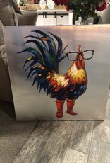 Chicken With Glasses Canvas