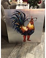 Chicken With Glasses Canvas