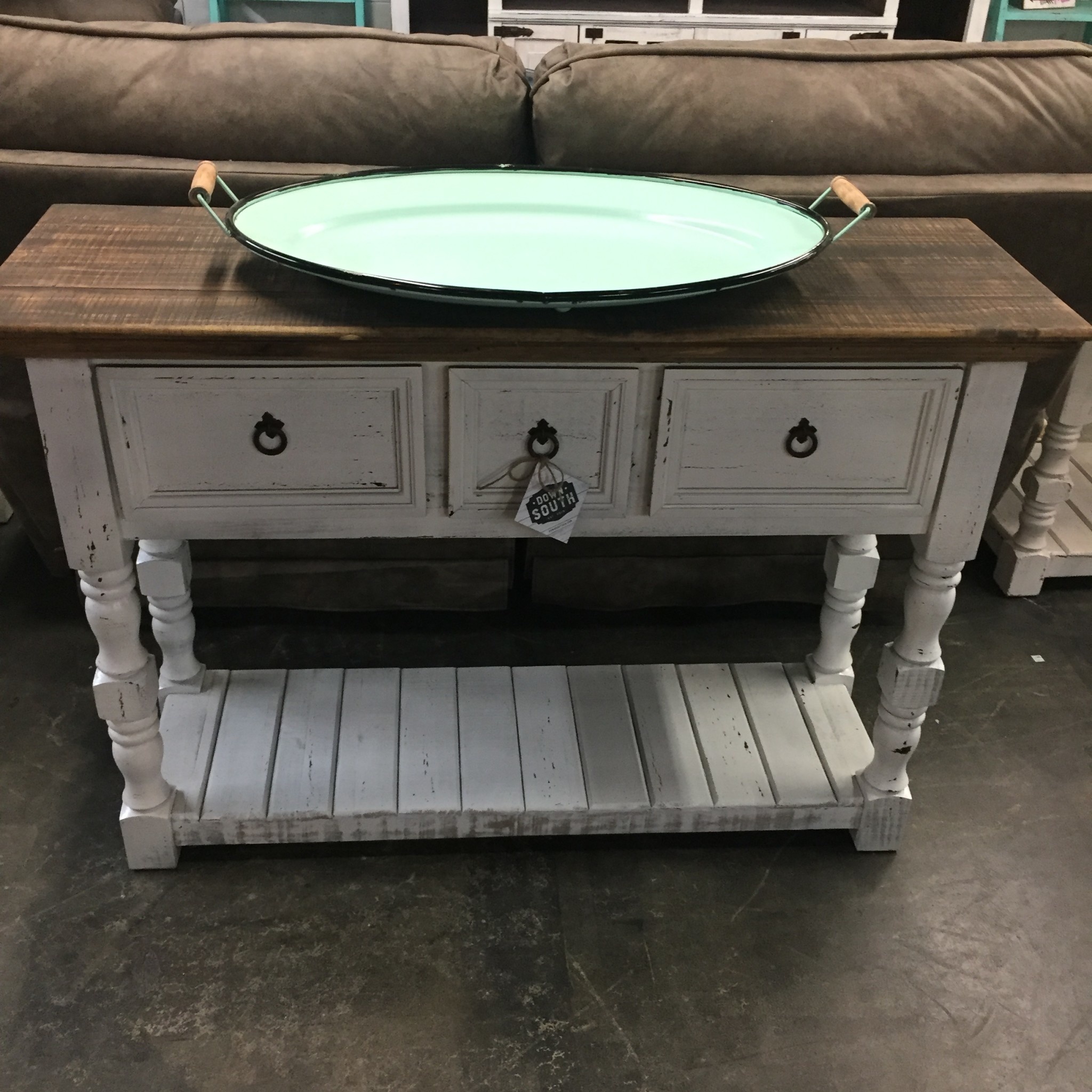 Mission Sofa Table - White