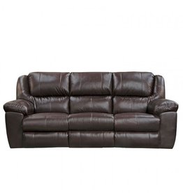 Transformer ii Sofa w/3 Recliners & Drop Down Table - Chocolate