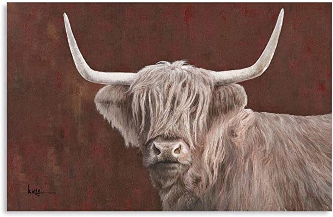 Buster Highland Canvas 36x48