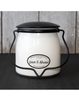 Butter Jar 16 oz Linen & Ashwood