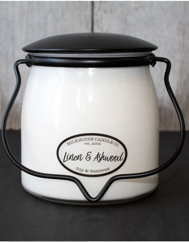 Butter Jar 16 oz Linen & Ashwood