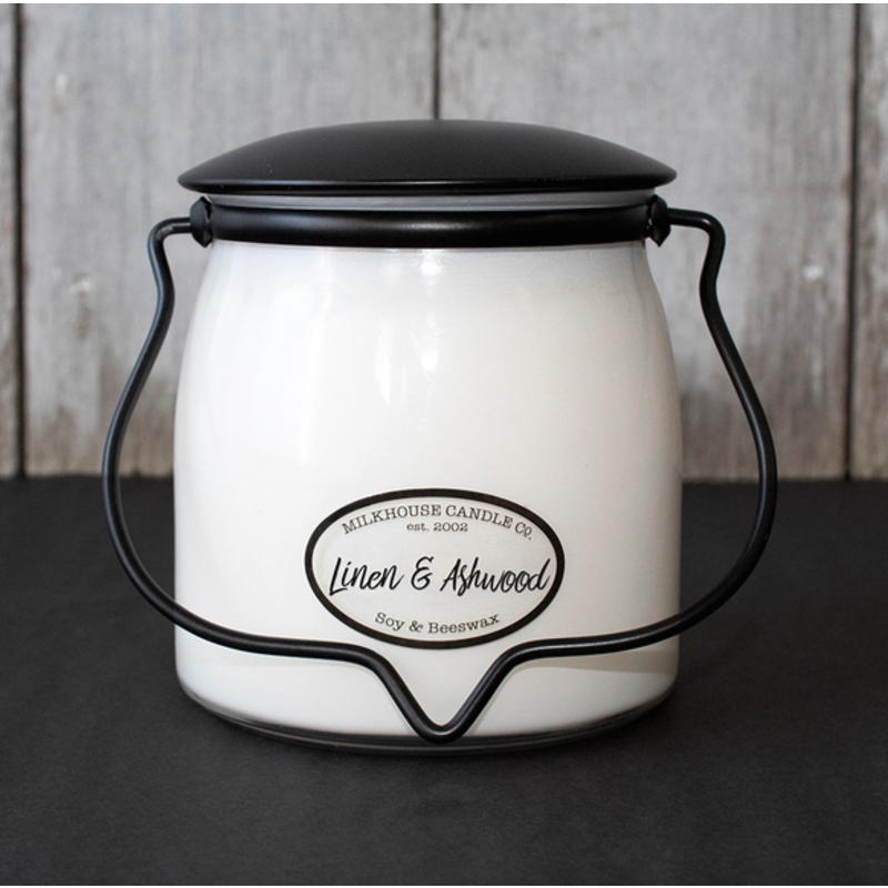 Butter Jar 16 oz Linen & Ashwood
