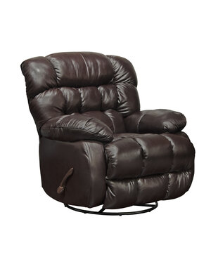 Jackson Furniture Pendleton Leather Swivel Glider Recliner - Chocolate