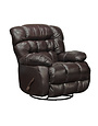 Jackson Furniture Pendleton Leather Swivel Glider Recliner - Chocolate