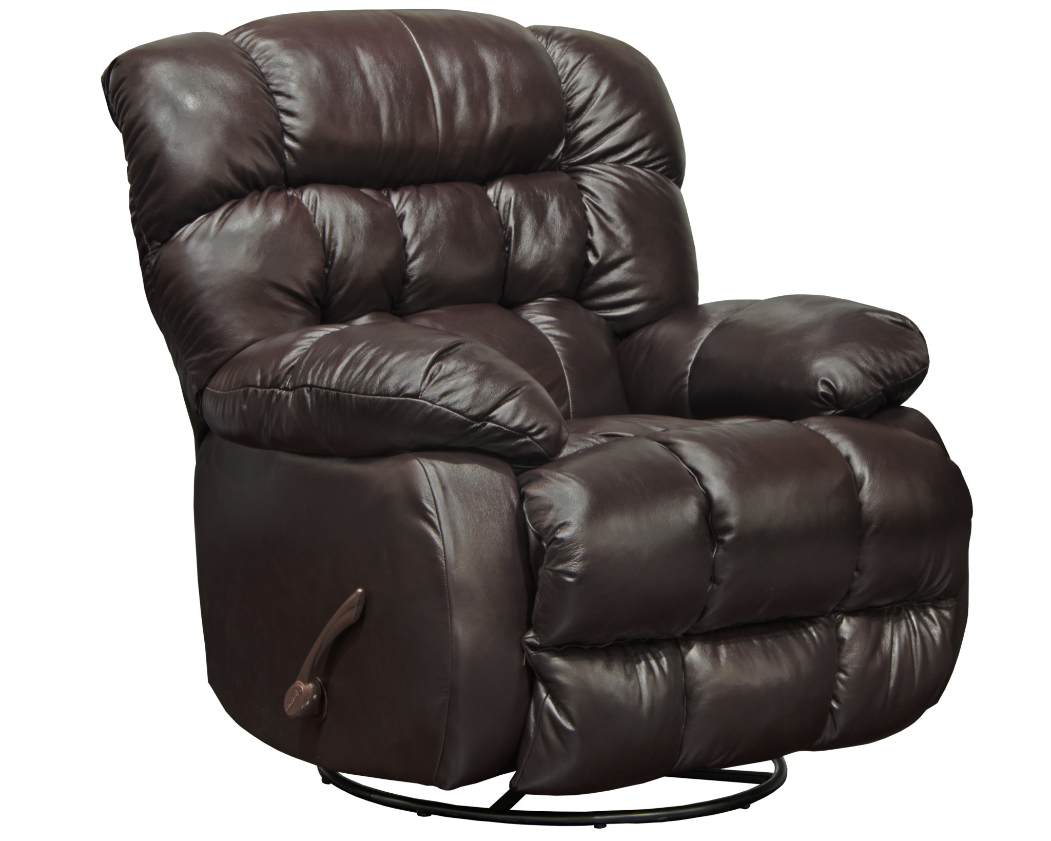Jackson Furniture Pendleton Leather Swivel Glider Recliner - Chocolate