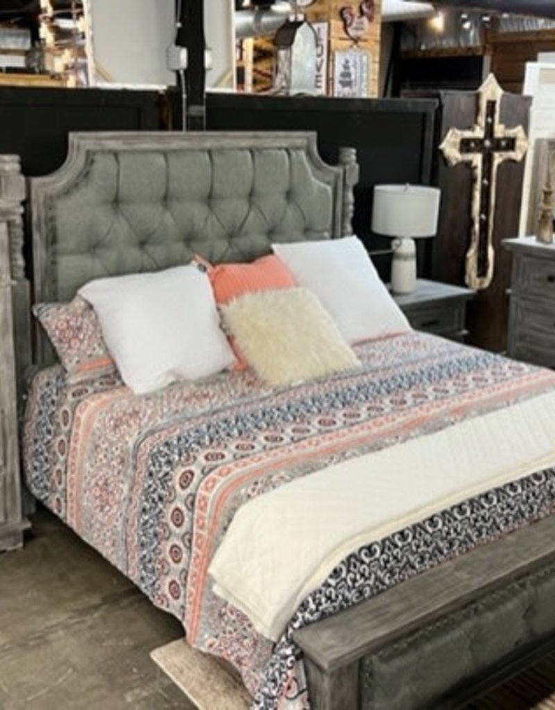 Charlotte Queen Bedroom Set  - Barnwood