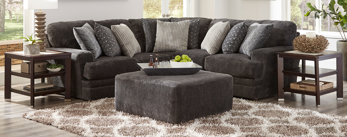 Jackson Furniture Mammoth RSF Loveseat - Smoke