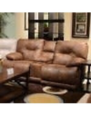 Voyager Layflat Reclining Console Loveseat - Elk