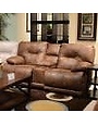 Voyager Layflat Reclining Console Loveseat - Elk